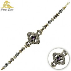 Gümüş Otantik Taşlı Biezik /Bileklik